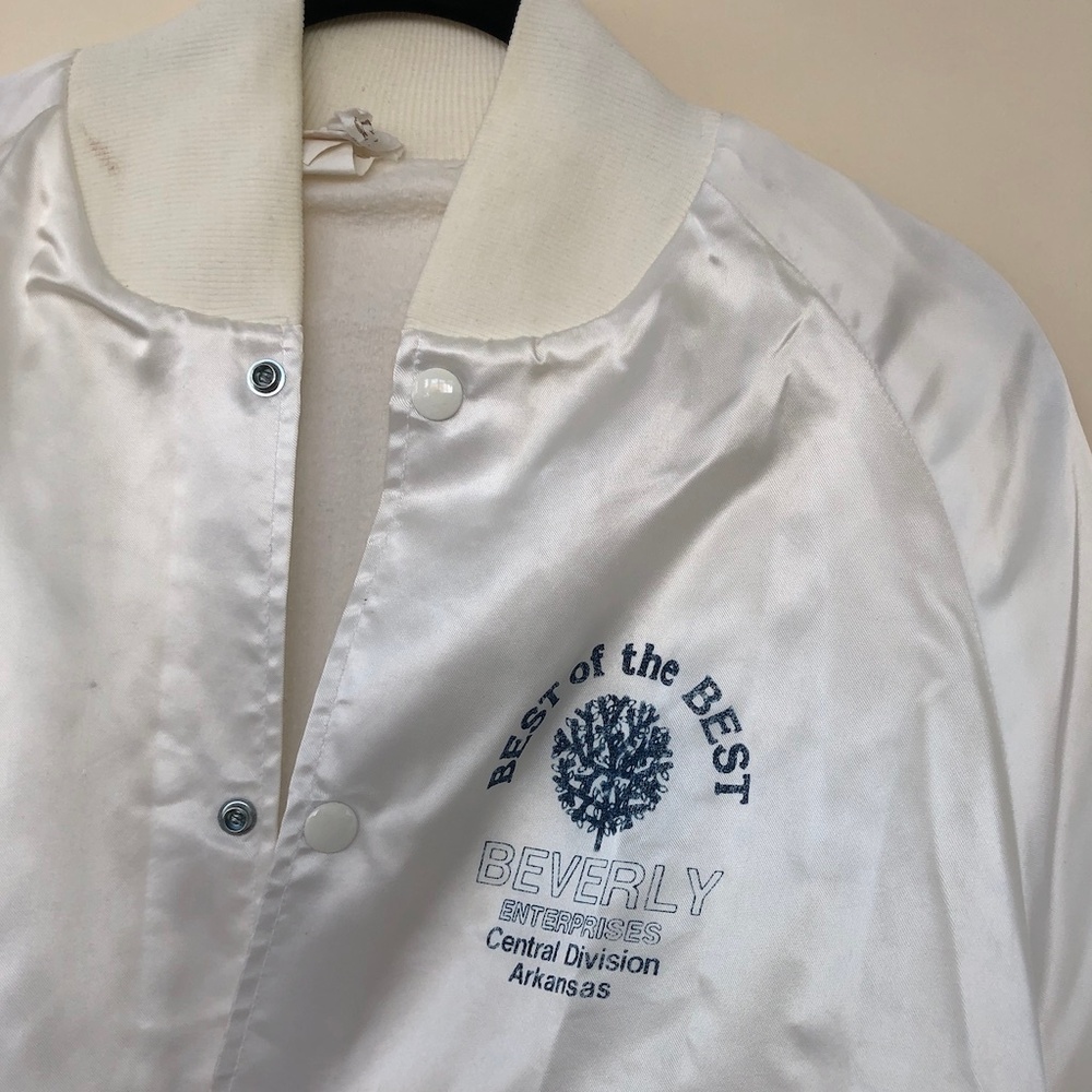 Vintage White Bomber